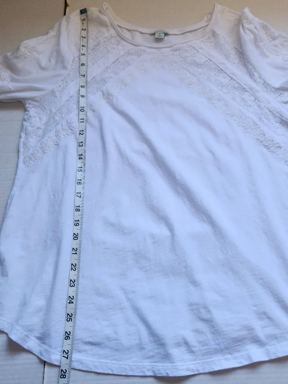 Sundance Women's Size XL White Embroidered Long Sleeve Crochet Lace Blouse Top - Picture 14 of 15